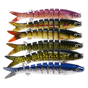 Experience Unmatched Fishing Success with Multi Jointed Artificial Pike Fishing Lures