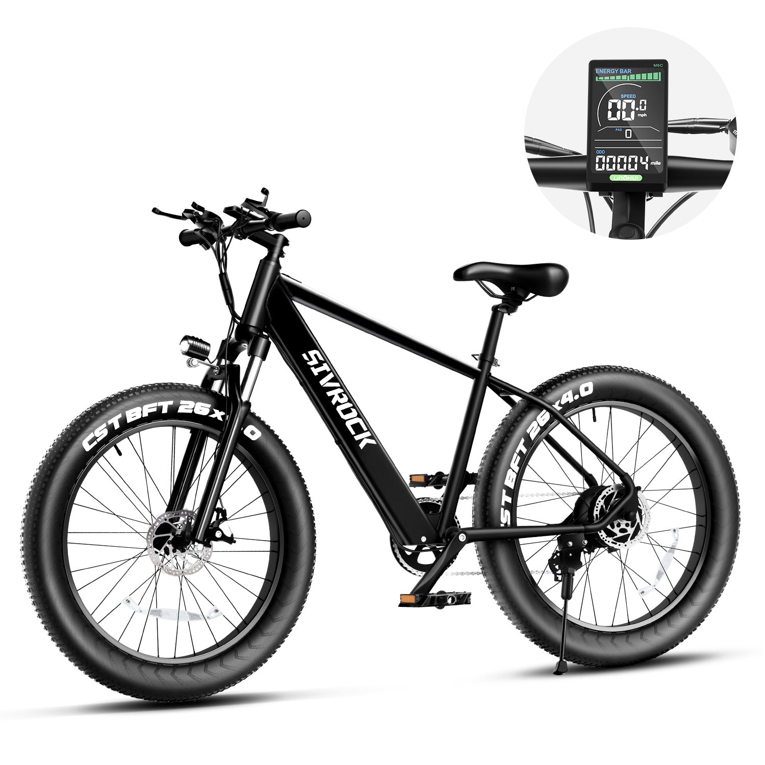 Electric Fat Tire Mountain Bike For Adults 1000W Motor 48V Battery