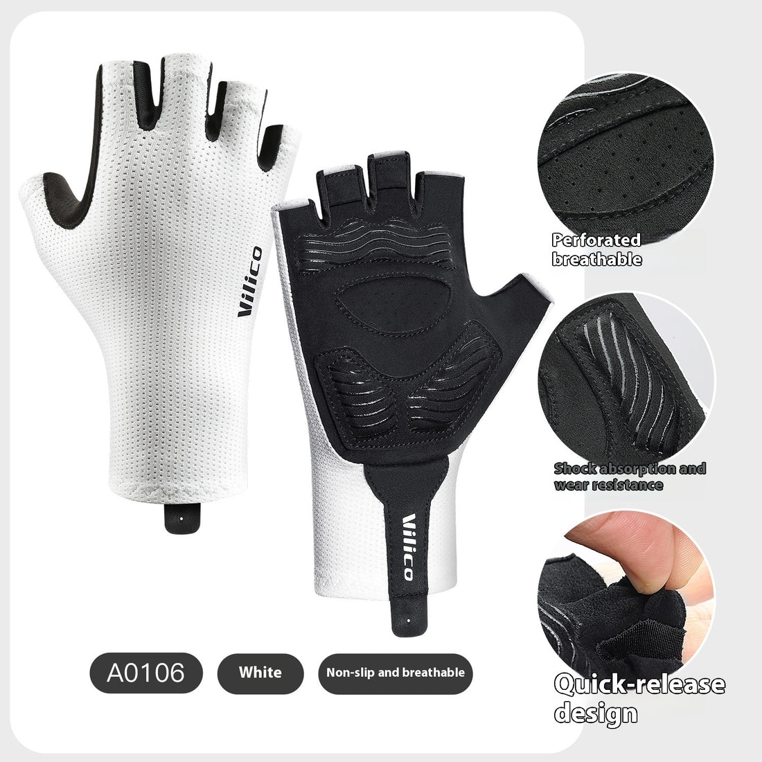 Spring Summer Outdoor Mountain Bike Riding Gloves Shock Absorbing