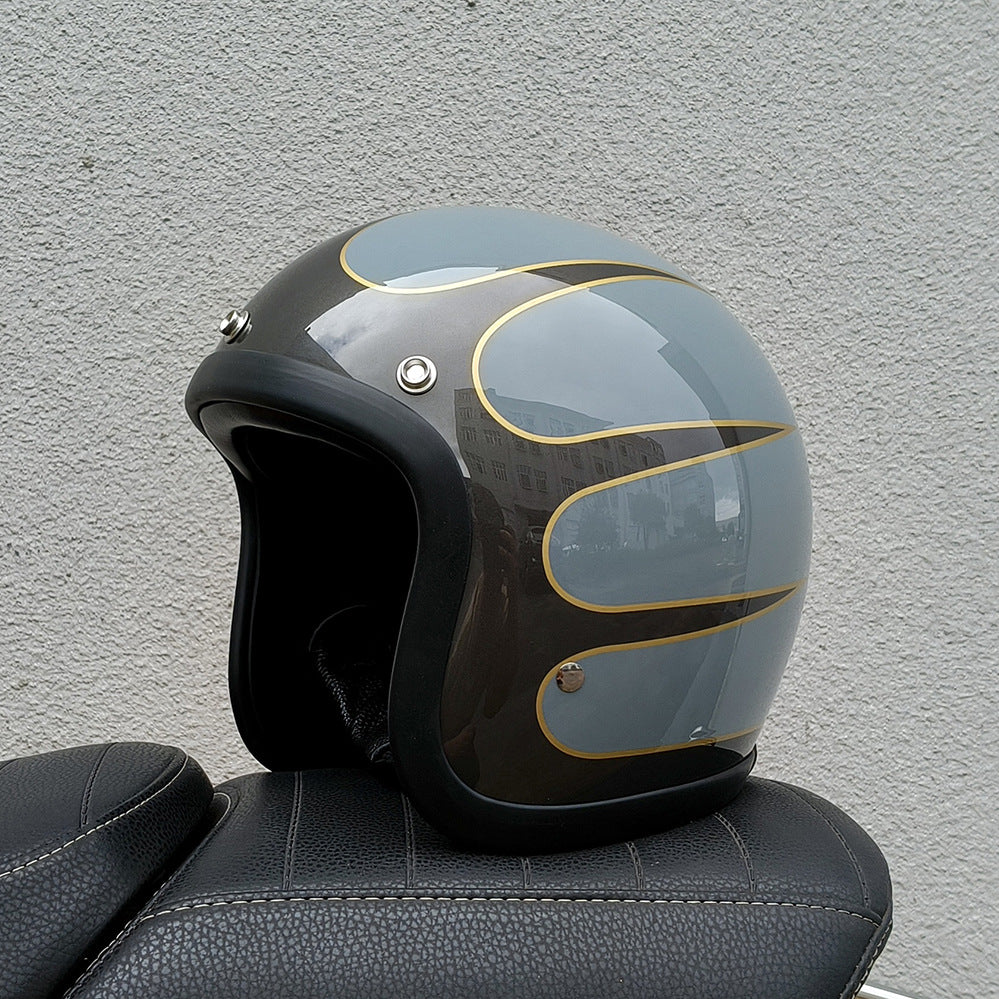 Helmet Half Helmet Retro Helmet FRP Motorcycle Helmet