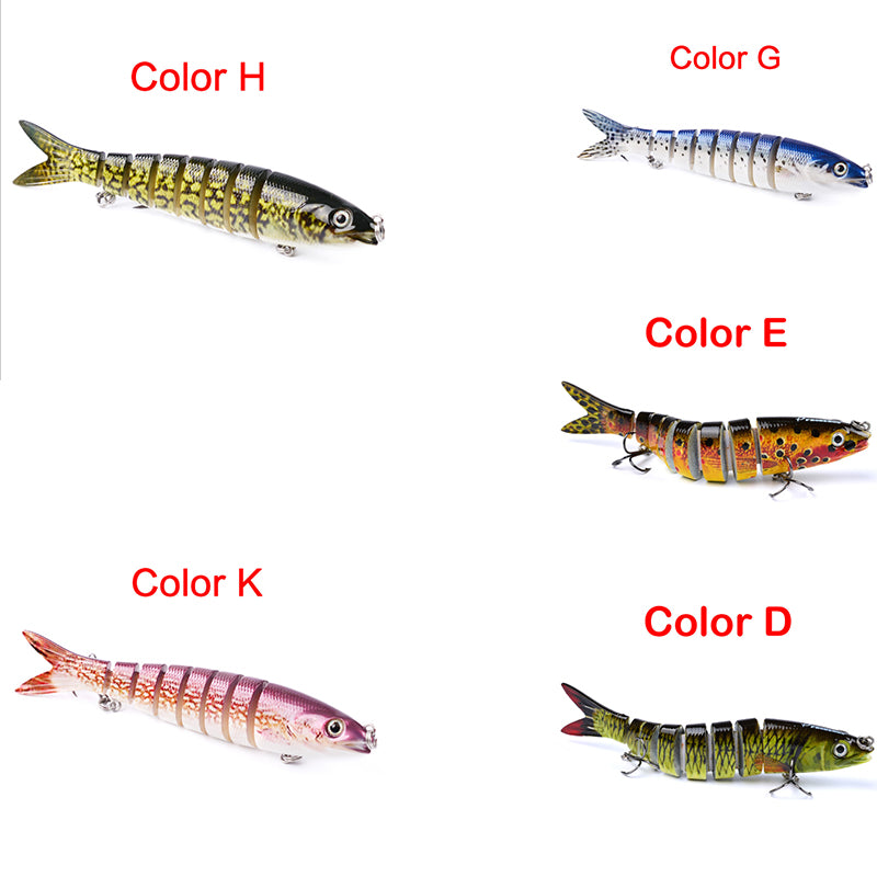 Multi Jointed Artificial Pike Fishing Lures