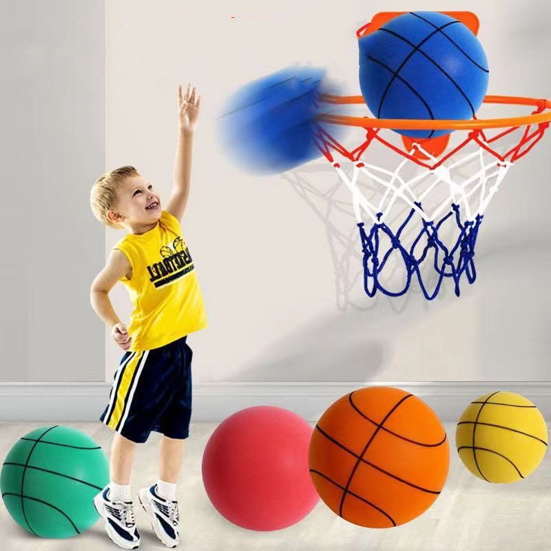 Silent High Density Foam Basketball Soft Elastic Indoor Kids Sports Toy