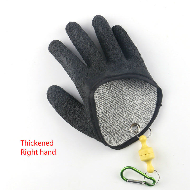 Professional Catch Fish Latex Hunting Gloves Left Right