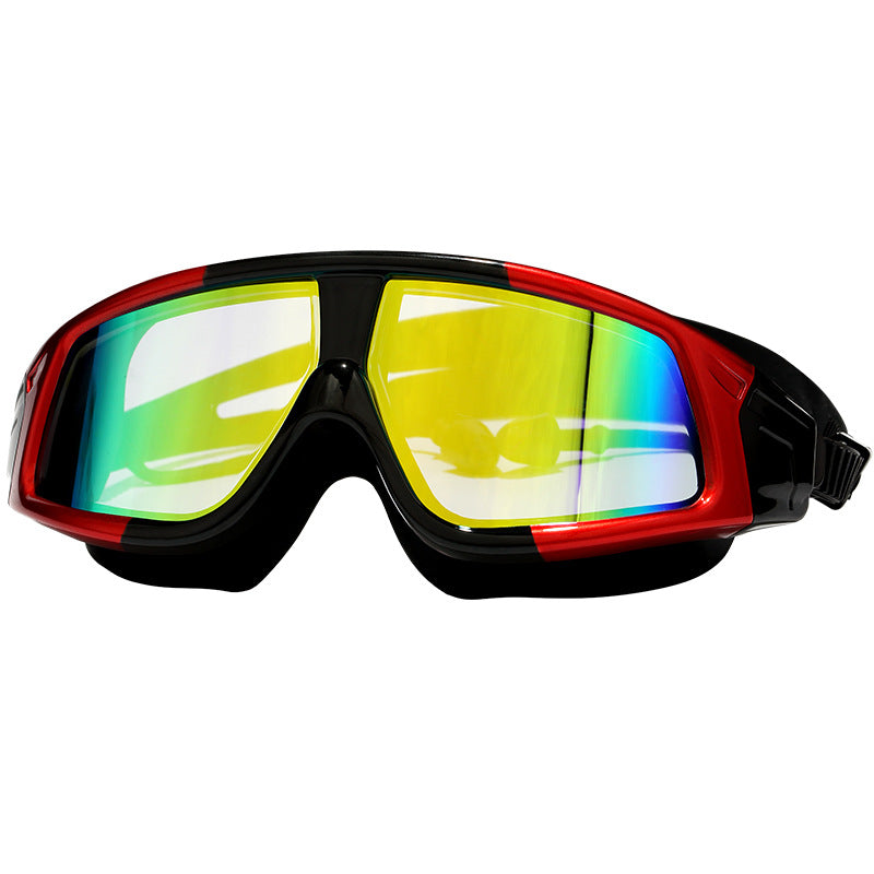 HD Waterproof Anti Fog Swimming Goggles Large View Box Lens
