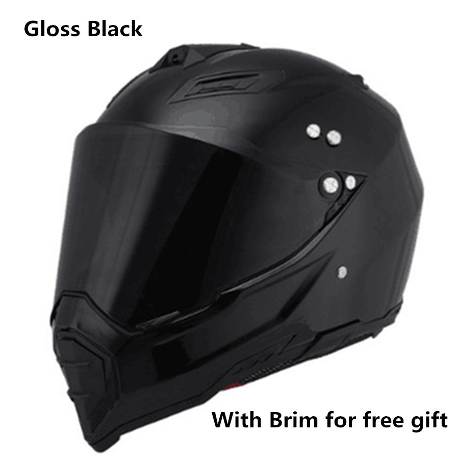 Dual Use Full Face Motorcycle Off Road Helmet Unisex Four Season