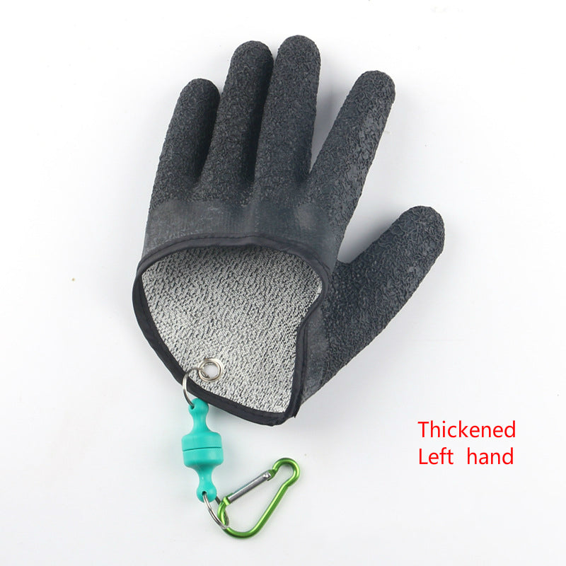 Professional Catch Fish Latex Hunting Gloves Left Right