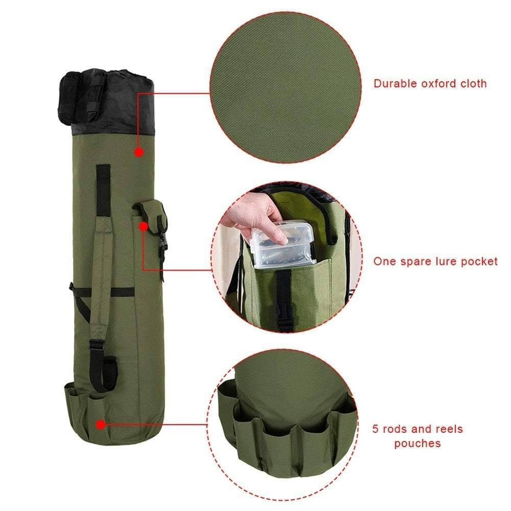 Portable Fishing Rod And Reel Storage Bag Case