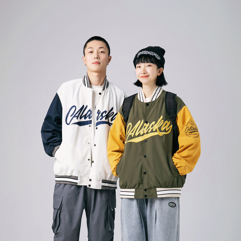 Japanese Embroidered Baseball Cotton Jersey
