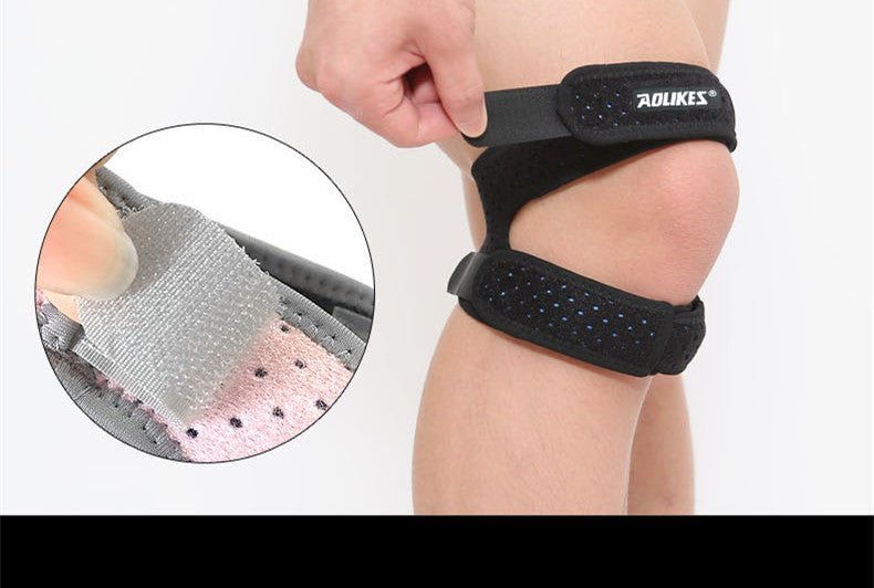 Sports Silicone Patella Compression Knee Pads Breathable Basketball Running Support