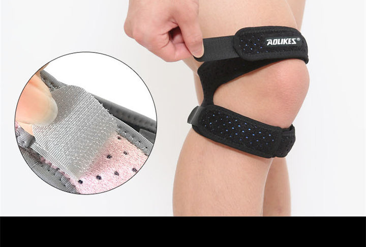Sports Silicone Patella Compression Knee Pads Breathable Basketball Running Support
