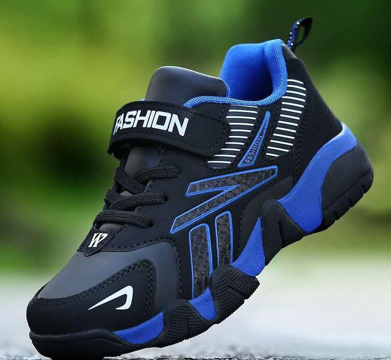 Kids Sports Casual Sneakers Anti Slip Mesh Leather Shoes