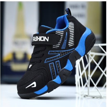 Kids Sports Casual Sneakers Anti Slip Mesh Leather Shoes