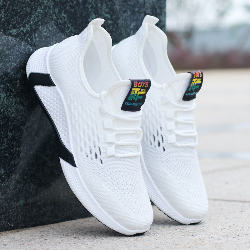 Men Breathable Mesh Casual Running Shoes Non Slip Low Top Comfort Sneakers