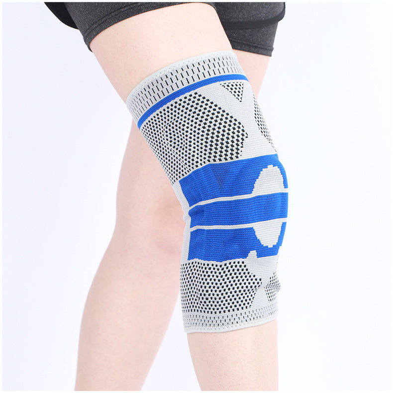 Sports Knitted Knee Pads Spring Support Shock Absorption
