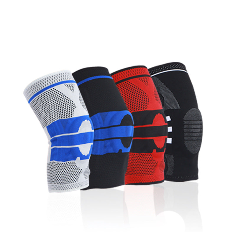 Sports Knitted Knee Pads Spring Support Shock Absorption