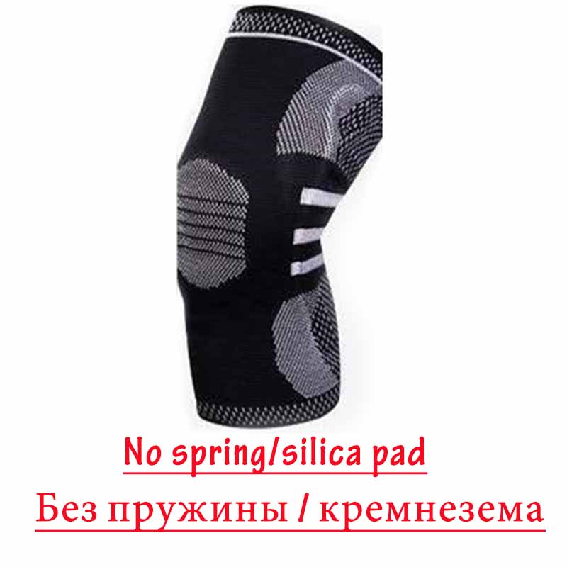 Sports Knitted Knee Pads Spring Support Shock Absorption