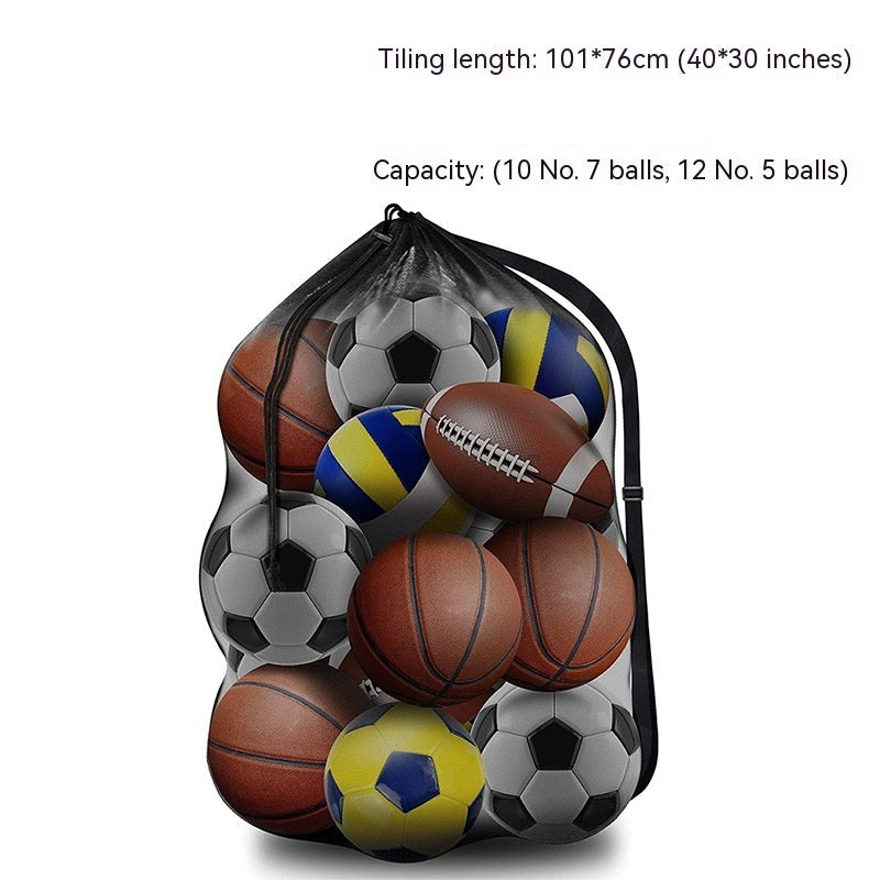 Basketball Net Storage Bag Sports Ball Organizer Mesh Pocket Bag