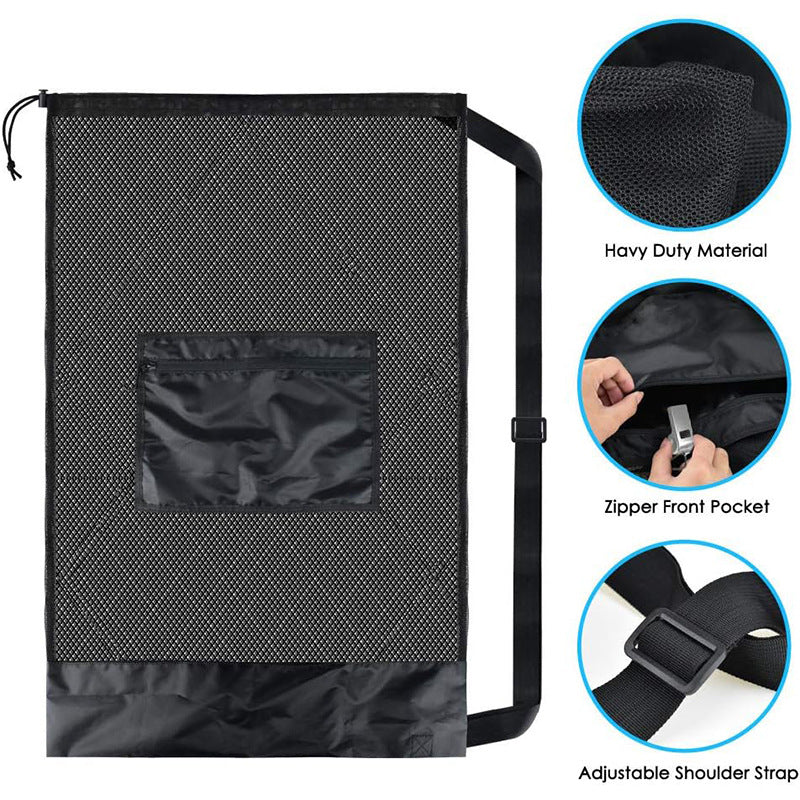 Basketball Net Storage Bag Sports Ball Organizer Mesh Pocket Bag