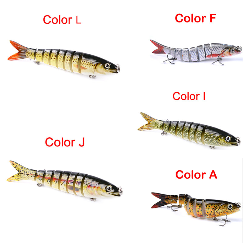 Multi Jointed Artificial Pike Fishing Lures