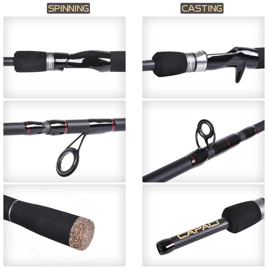 6.89 to 7.87 ft Straight Gun Handle Sea Fishing Rod For Perch Fishing
