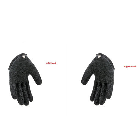 Professional Catch Fish Latex Hunting Gloves Left Right