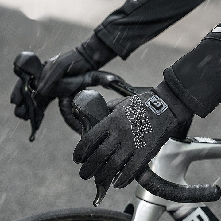 Charging Heated Touchscreen Compatible Cycling Gloves