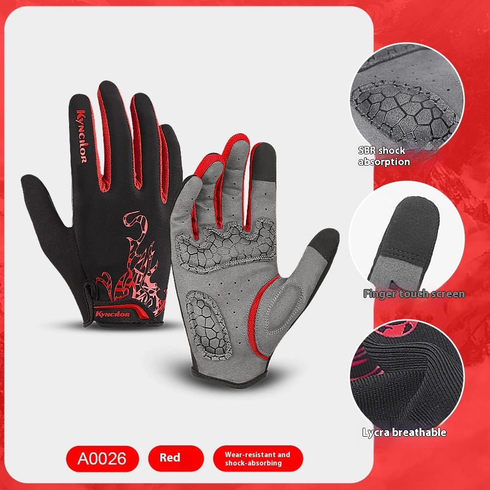 Outdoor Mountain Bike Breathable Shock-Absorbing Wear-Resistant Cycling Gloves