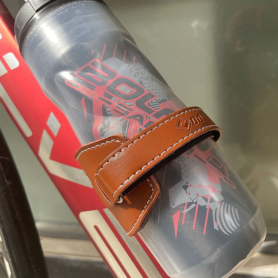 Bicycle Vintage Cowhide Water Bottle Holder