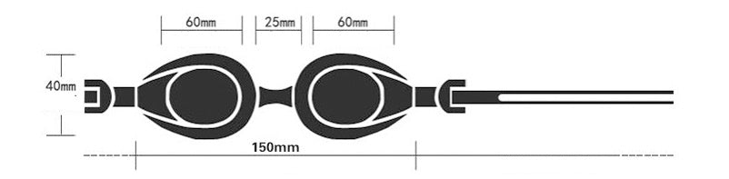 Waterproof Anti Fog Swimming Goggles Clear Vision Lens