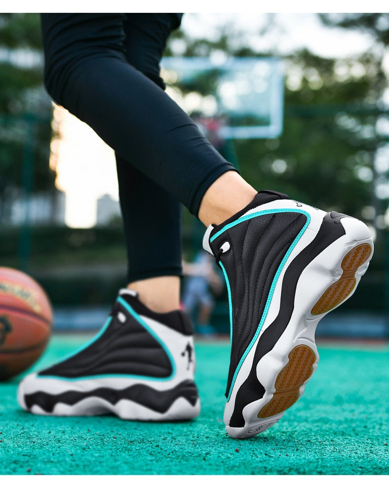 Fashion Thick Sole Wear-Resistant High-Top Basketball Shoes
