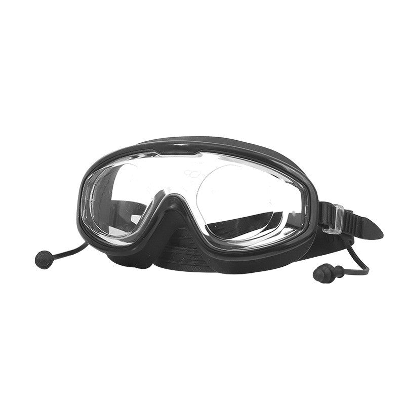 Large Frame Waterproof Anti Fog HD Swimming Goggles Unisex
