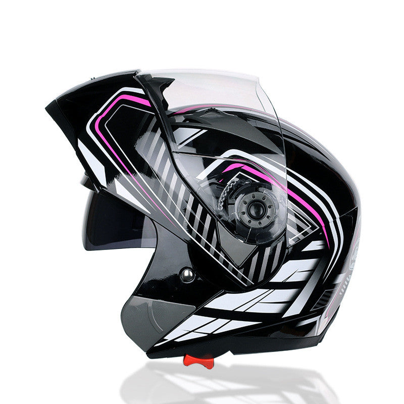 Motorcycle Half Helmet Anti Fog Dual Lens Full Face Helmet