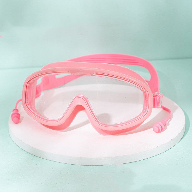 Large Frame Waterproof Anti Fog HD Swimming Goggles Unisex