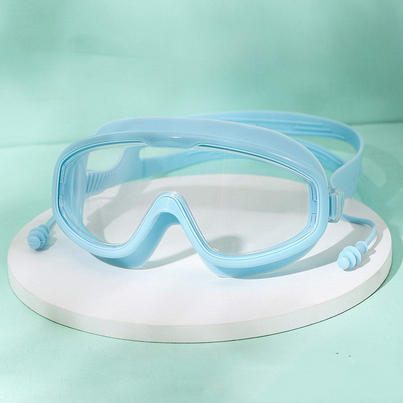 Large Frame Waterproof Anti Fog HD Swimming Goggles Unisex