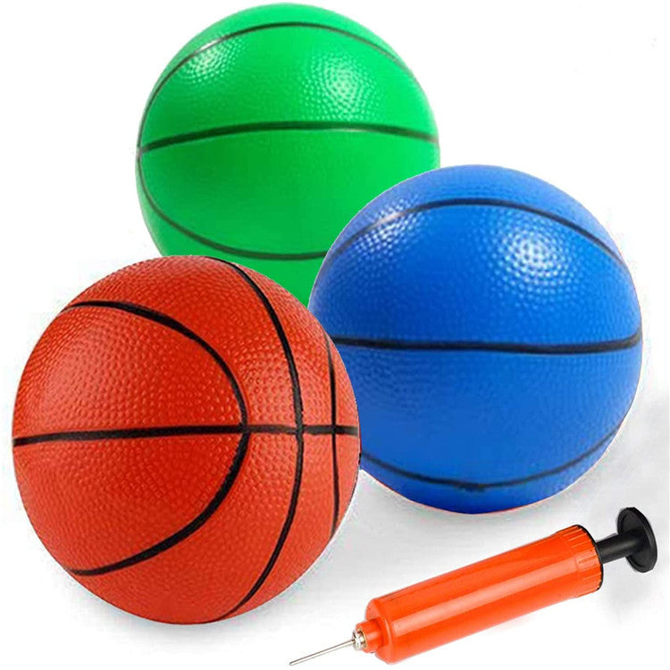 Rubber PVC Inflatable Basketball For Kids Outdoor Sports Durable