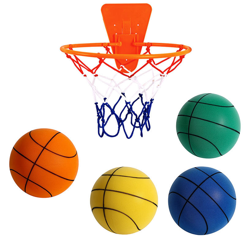 Silent High Density Foam Basketball Soft Elastic Indoor Kids Sports Toy