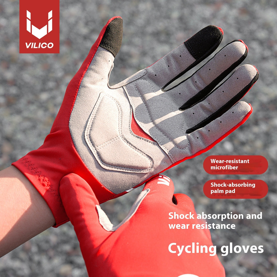 Spring Summer Outdoor Mountain Bike Riding Gloves Shock Absorbing