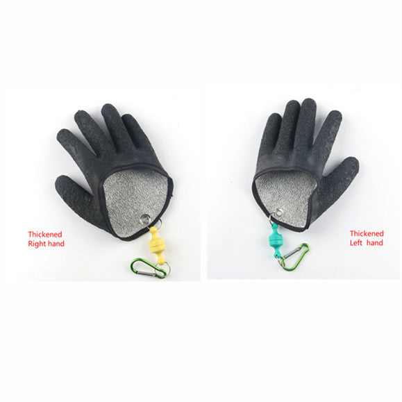 Professional Catch Fish Latex Hunting Gloves Left Right