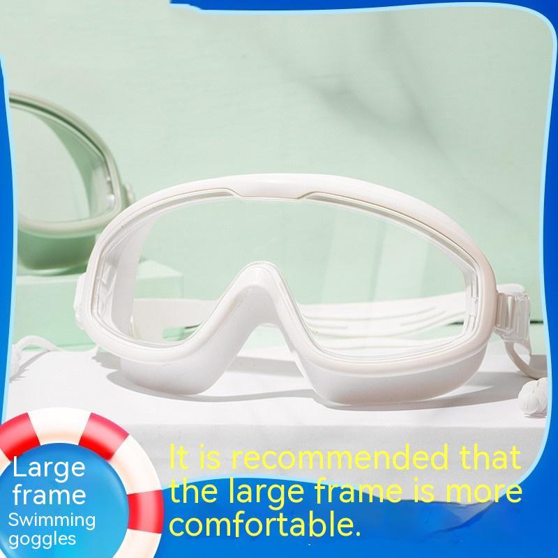 Large Frame Waterproof Anti Fog HD Swimming Goggles Unisex