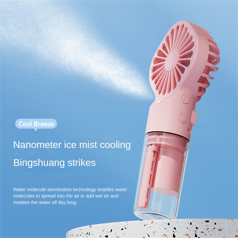 Portable USB Mist Fan Humidifying Cooling Fan
