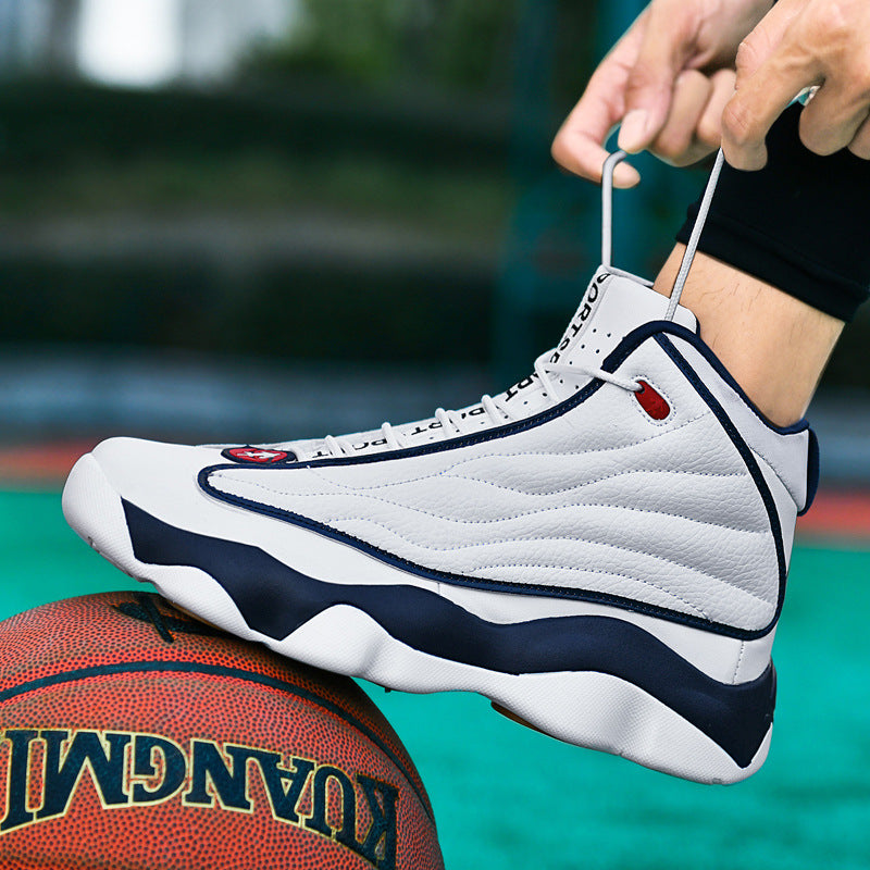 Fashion Thick Sole Wear-Resistant High-Top Basketball Shoes