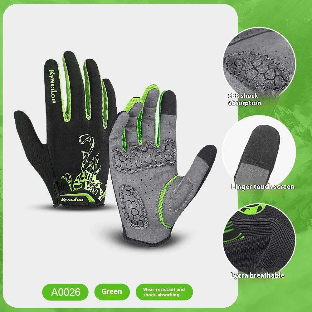 Outdoor Mountain Bike Breathable Shock-Absorbing Wear-Resistant Cycling Gloves