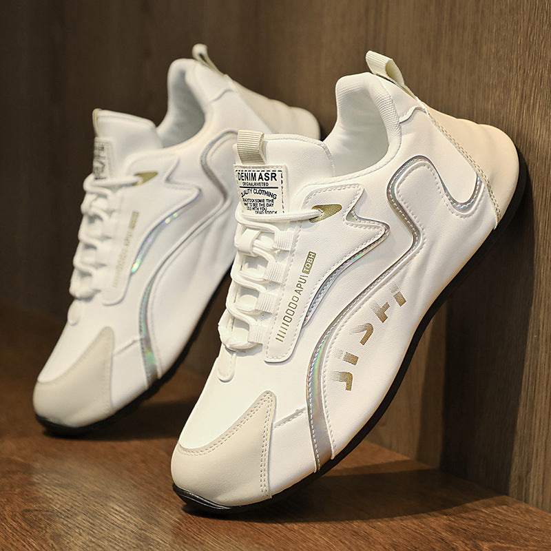 Men Colorblock Breathable Lace Up Low Top Sneakers For Running Walking