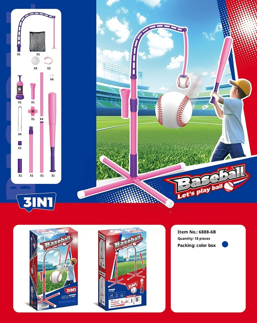 Children's Pedal Baseball Launcher Training Set