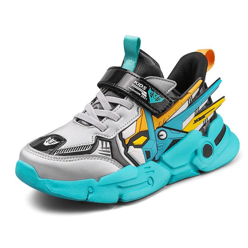Kids Leather Velcro Casual Running Sneakers