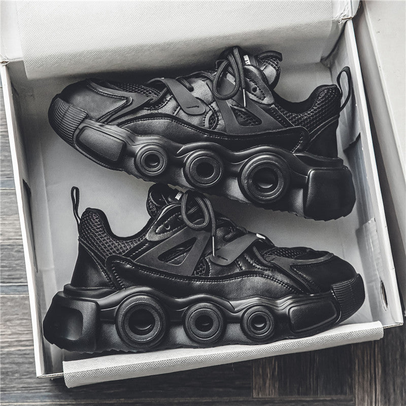 Men's Breathable Mesh Height Increasing Casual Sneakers