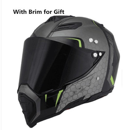 Dual Use Full Face Motorcycle Off Road Helmet Unisex Four Season