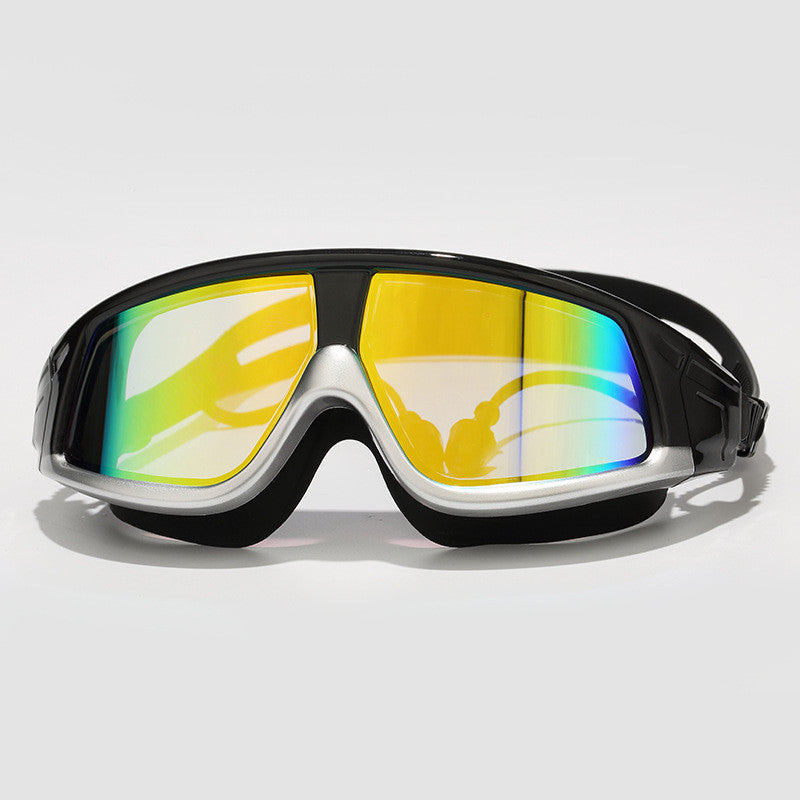HD Waterproof Anti Fog Swimming Goggles Large View Box Lens