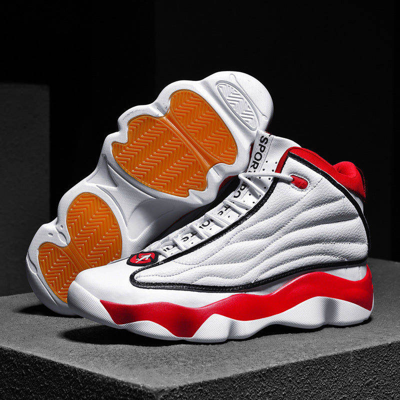 Fashion Thick Sole Wear-Resistant High-Top Basketball Shoes