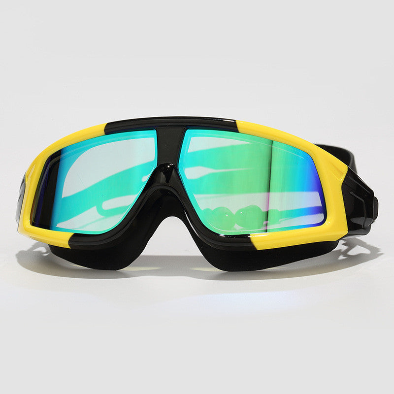 HD Waterproof Anti Fog Swimming Goggles Large View Box Lens